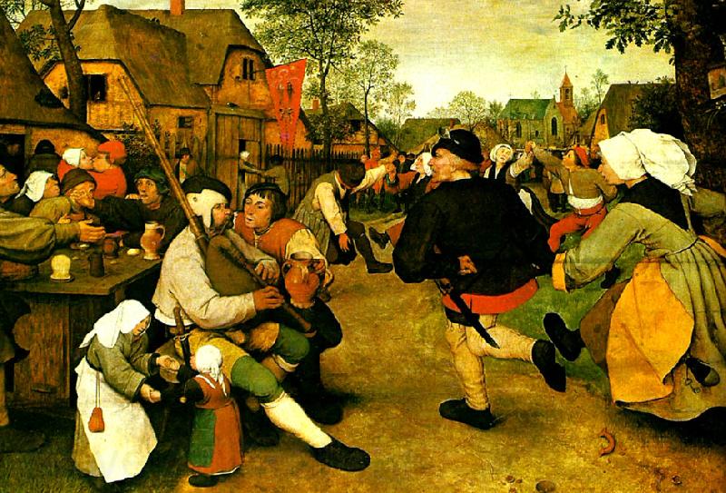 Pieter Bruegel bonddans Norge oil painting art